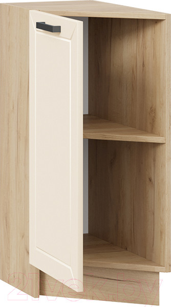 Изображение товара Шкаф-стол кухонный ТриЯ Лорас 1Н3Т (дуб крафт золотой/холст брюле)