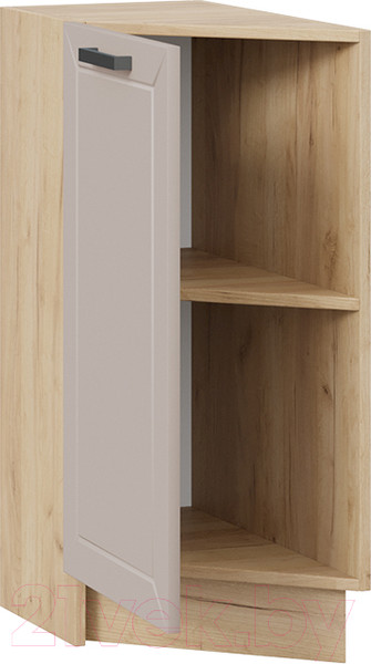 Изображение товара Шкаф-стол кухонный ТриЯ Лорас 1Н3Т (дуб крафт золотой/холст латте)