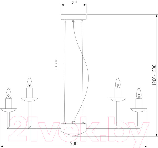 Изображение товара Люстра Евросвет 60150/10 (латунь)