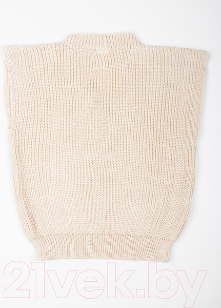 Изображение товара Жилет детский Amarobaby Knit / AB-OD21-KNIT10/33-122 (молочный, р. 122)