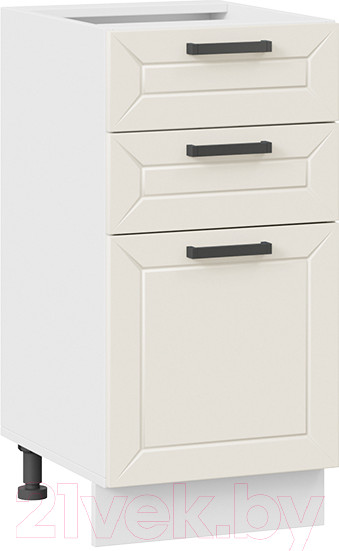 Изображение товара Шкаф-стол кухонный ТриЯ Лорас 1Н4Я3 (белый/холст брюле)