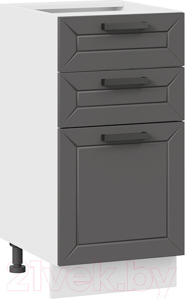 Изображение товара Шкаф-стол кухонный ТриЯ Лорас 1Н4Я3 (белый/холст вулкан)