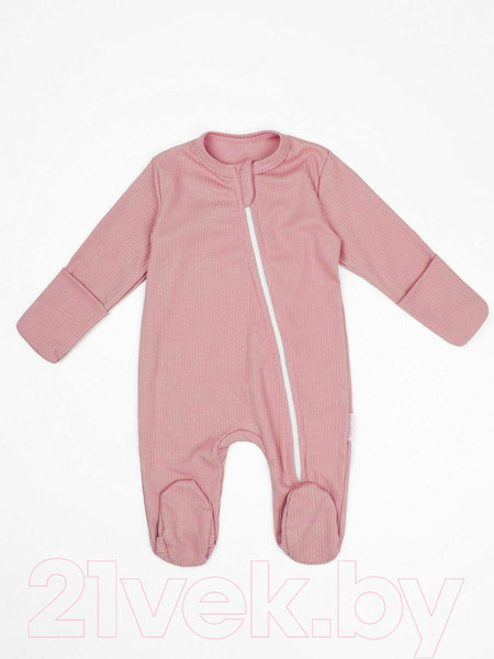 Изображение товара Комбинезон для малышей Amarobaby Fashion / AB-OD21-FS3/06-62 (розовый, р. 62)