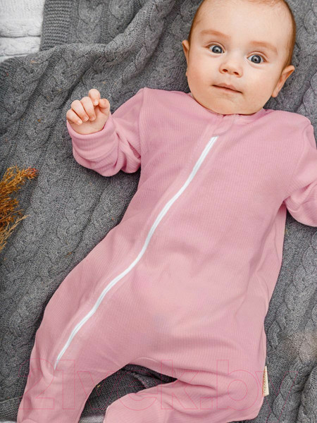 Изображение товара Комбинезон для малышей Amarobaby Fashion / AB-OD21-FS3/06-74 (розовый, р. 74)