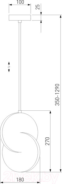 Изображение товара Люстра Евросвет 50225/1 LED (черный)