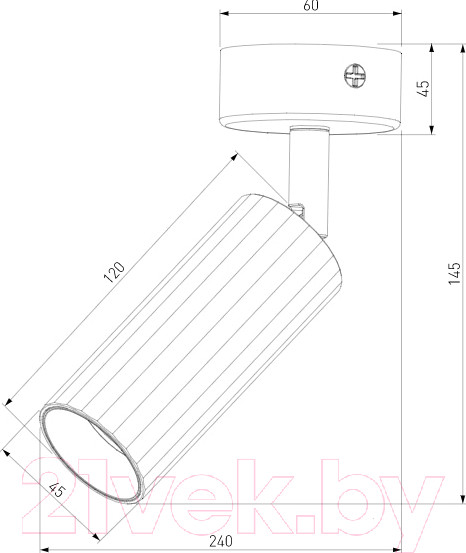 Изображение товара Бра Евросвет 20098/1 LED (черный)