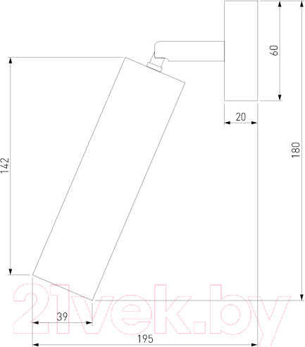 Изображение товара Бра Евросвет 20128/1 LED (белый/черный)
