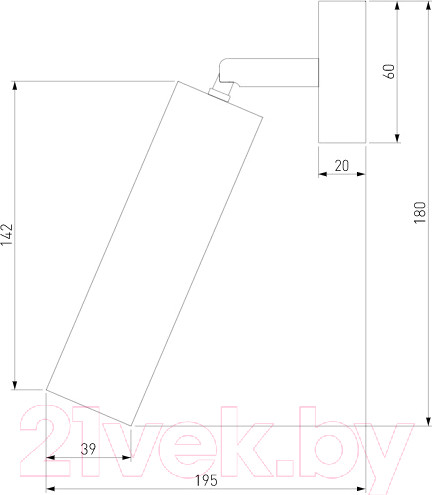 Изображение товара Бра Евросвет 20128/1 LED (серебристый)