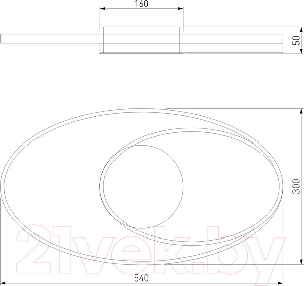 Изображение товара Потолочный светильник Евросвет 90250/1 (белый)