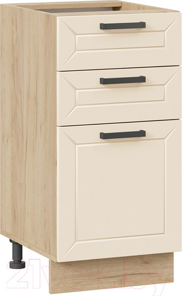 Изображение товара Шкаф-стол кухонный ТриЯ Лорас 1Н4Я3 (дуб крафт золотой/холст брюле)