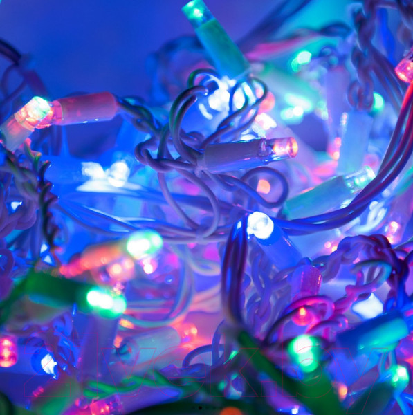 Изображение товара Светодиодная бахрома Евросвет 100-101 IP65 (мульти с эффектом мерцания)