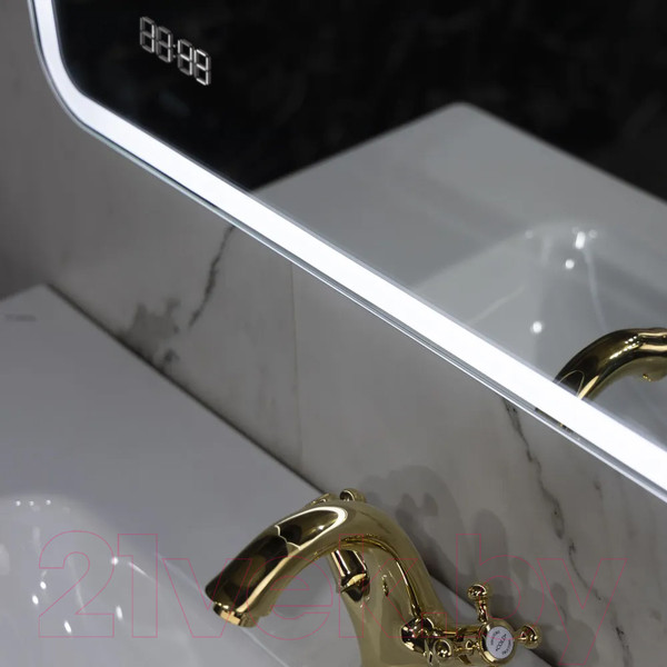 Изображение товара Зеркало Пекам Marta 1 60x80 / marta1-60x80dcl (с подсветкой, сенсором на взмах руки и часами)