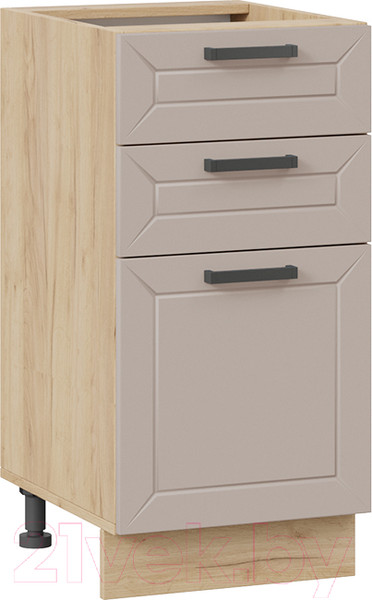 Изображение товара Шкаф-стол кухонный ТриЯ Лорас 1Н4Я3 (дуб крафт золотой/холст латте)