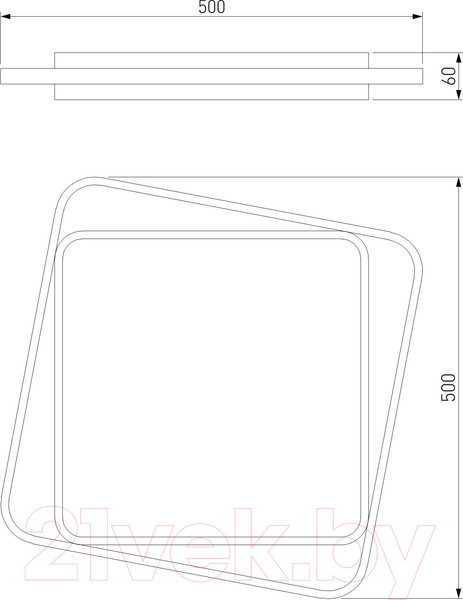 Изображение товара Потолочный светильник Евросвет 90252/1 (черный)