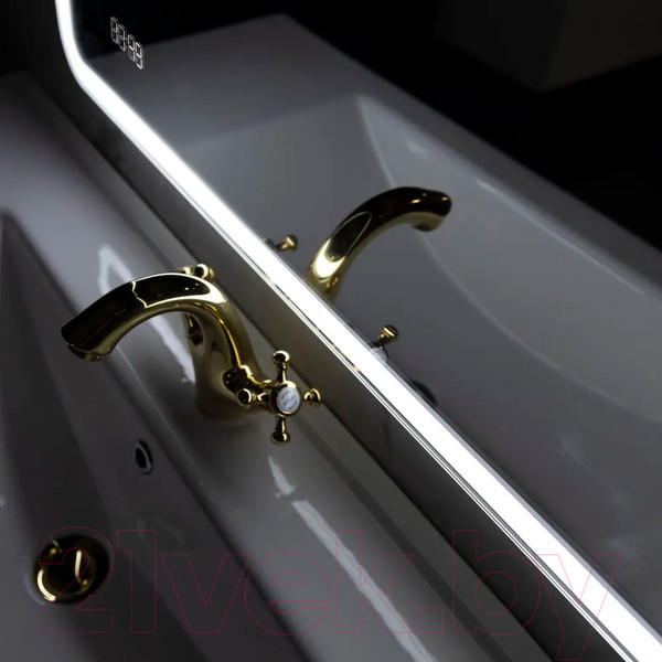 Изображение товара Зеркало Пекам Marta 1 60x90 / marta1-60x90dpcl (с подсветкой, сенсором на взмах руки, подогревом и часами)