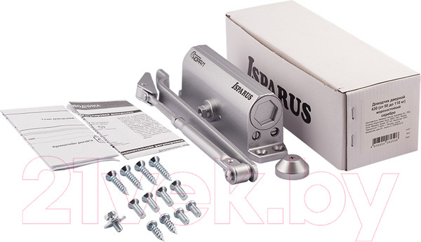 Изображение товара Доводчик с рычагом Нора-М Isparus 430 (серебристый)