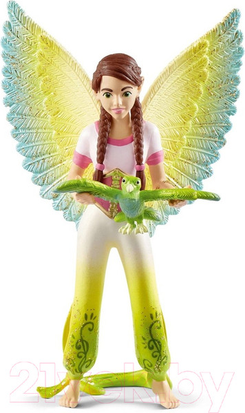 Изображение товара Набор фигурок коллекционных Schleich Эльфийка Сурах и попугай Куак / 70584