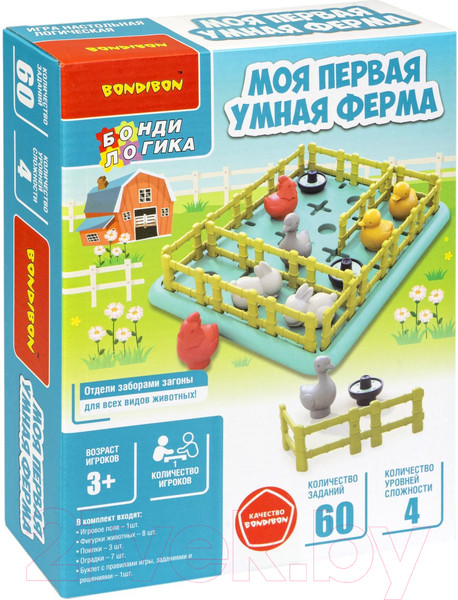 Изображение товара Настольная игра Bondibon Моя первая Умная ферма / ВВ5679