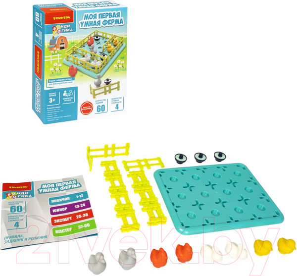 Изображение товара Настольная игра Bondibon Моя первая Умная ферма / ВВ5679