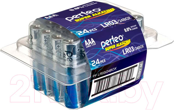 Изображение товара Комплект батареек Perfeo Super Alkaline / PF LR03/24BOX
