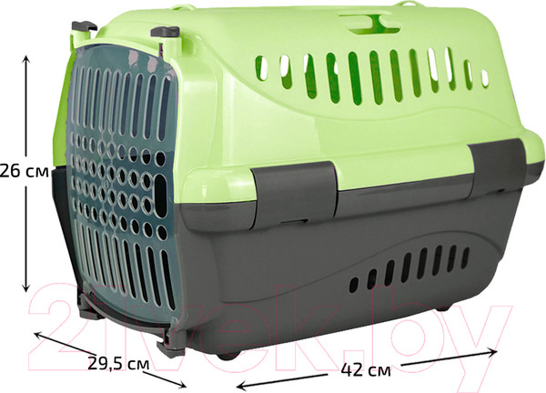 Изображение товара Переноска для животных ZooExpress Турне 17113 (S, зеленый)