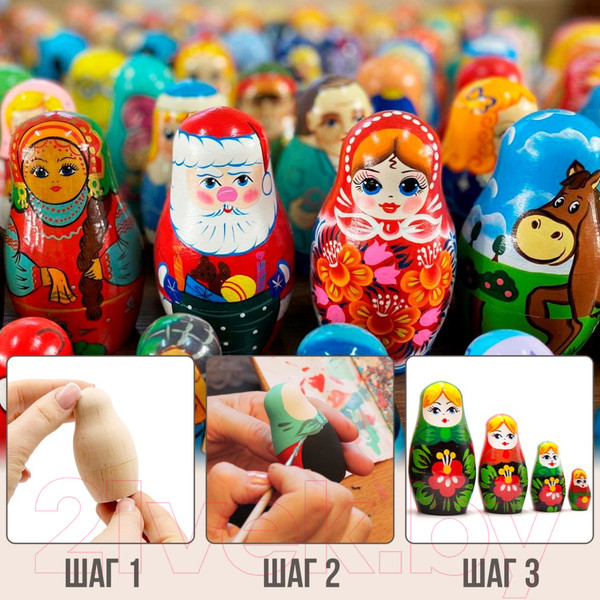 Изображение товара Набор заготовок для творчества Брестская Фабрика Сувениров Для раскрашивания / Blank3_x20