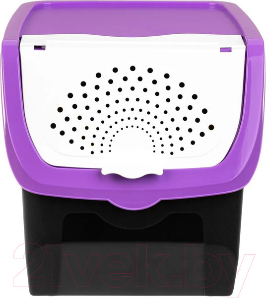 Изображение товара Емкость для хранения El Casa 640136 (черный/фиолетовый)