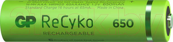 Изображение товара Комплект аккумуляторов GP Batteries 65AAAHCE-5EB2 (2шт)