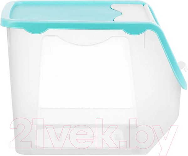Изображение товара Емкость для хранения El Casa 640137 (прозрачный/бирюзовый)