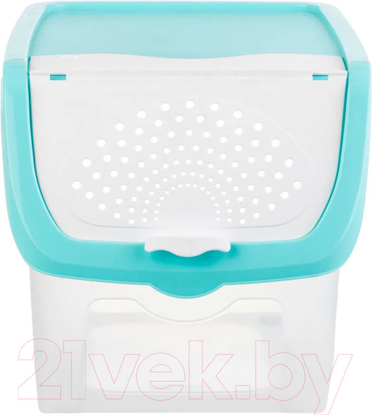 Изображение товара Емкость для хранения El Casa 640137 (прозрачный/бирюзовый)