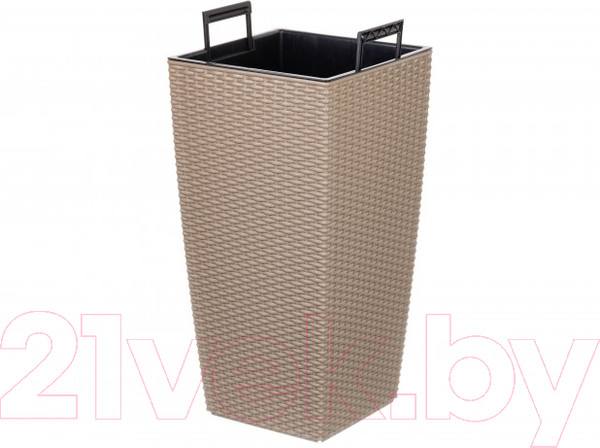 Изображение товара Кашпо El Casa Камелия / 640378 (серый/коричневый)