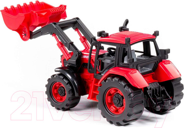 Изображение товара Трактор игрушечный Полесье Belarus с погрузчиком / 91864