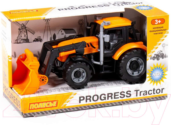 Изображение товара Погрузчик игрушечный Полесье Прогресс / 91802 (инерционный)
