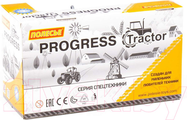 Изображение товара Погрузчик игрушечный Полесье Прогресс / 91802 (инерционный)
