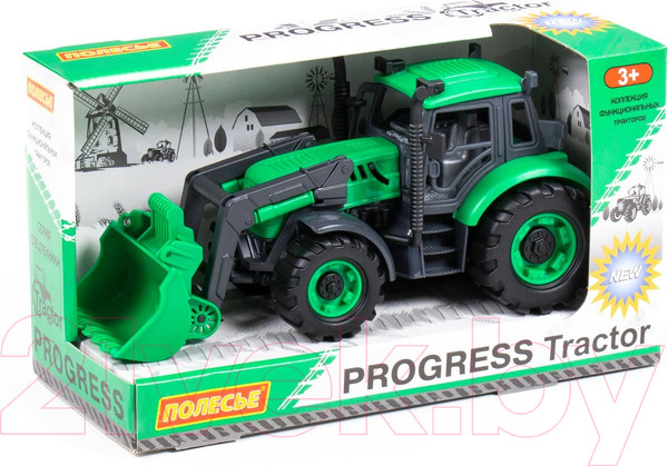 Изображение товара Погрузчик игрушечный Полесье Прогресс / 91796 (инерционный)