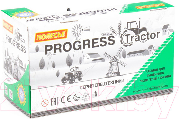 Изображение товара Погрузчик игрушечный Полесье Прогресс / 91796 (инерционный)