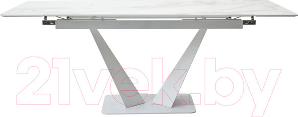 Изображение товара Обеденный стол M-City Ниагара 140 / 480M04462 (белый мрамор/белый)