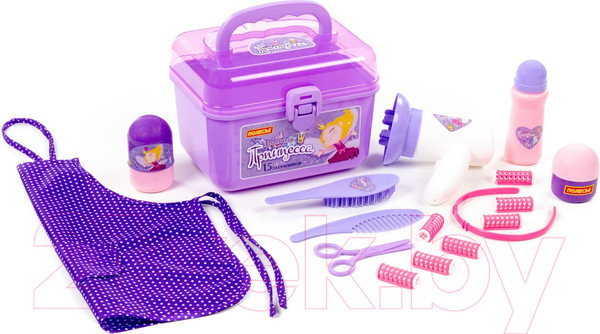Изображение товара Набор аксессуаров для девочек Полесье Маленькая принцесса №12 в чемоданчике / 92458 (15 элементов)