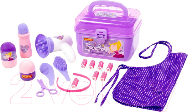 Изображение товара Набор аксессуаров для девочек Полесье Маленькая принцесса №12 в чемоданчике / 92458 (15 элементов)