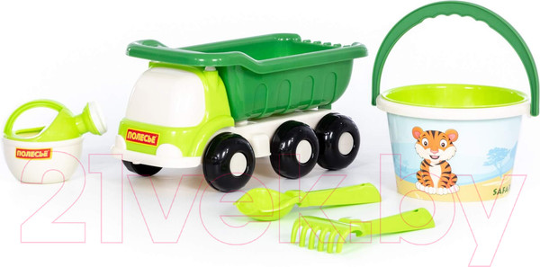 Изображение товара Набор игрушек для песочницы Полесье №640 Сафари Кеша / 93431 (в ассортименте)