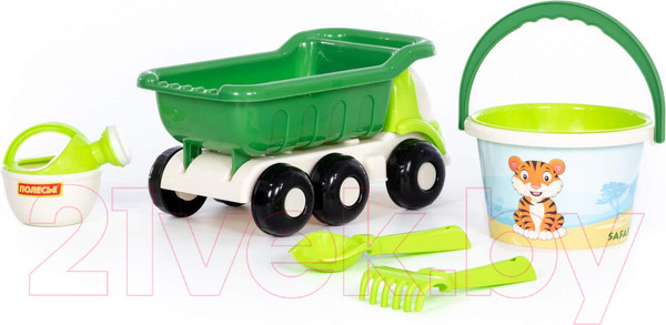 Изображение товара Набор игрушек для песочницы Полесье №640 Сафари Кеша / 93431 (в ассортименте)