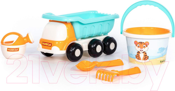 Изображение товара Набор игрушек для песочницы Полесье №640 Сафари Кеша / 93431 (в ассортименте)