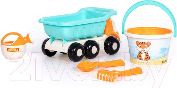 Изображение товара Набор игрушек для песочницы Полесье №640 Сафари Кеша / 93431 (в ассортименте)