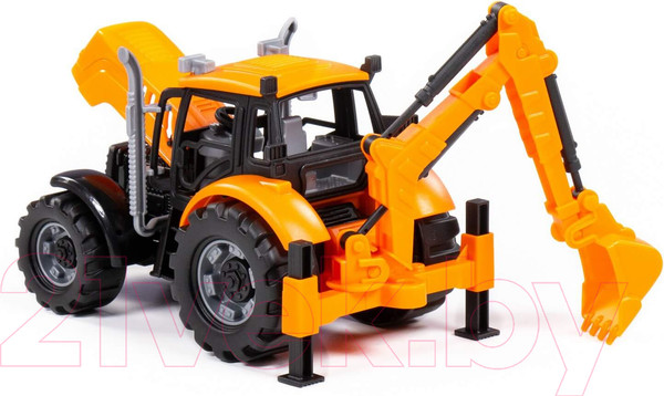 Изображение товара Экскаватор игрушечный Полесье Прогресс инерционный / 91543