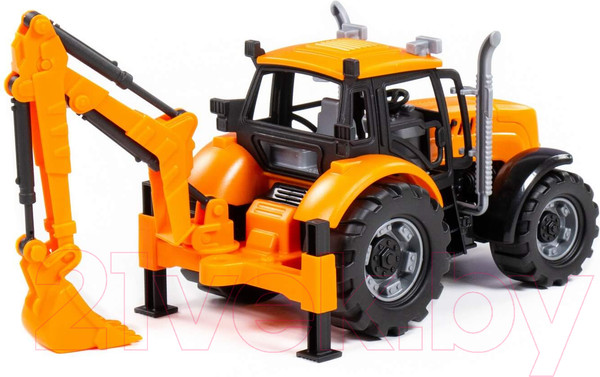 Изображение товара Экскаватор игрушечный Полесье Прогресс инерционный / 91543