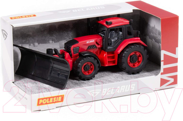 Изображение товара Трактор игрушечный Полесье Belarus с отвалом / 91895