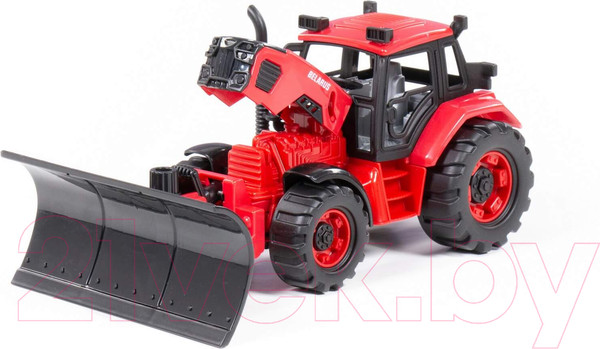 Изображение товара Трактор игрушечный Полесье Belarus с отвалом / 91895