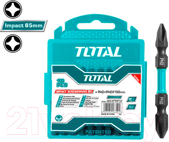 Изображение товара Набор бит TOTAL TACIM16PH233 (10шт)