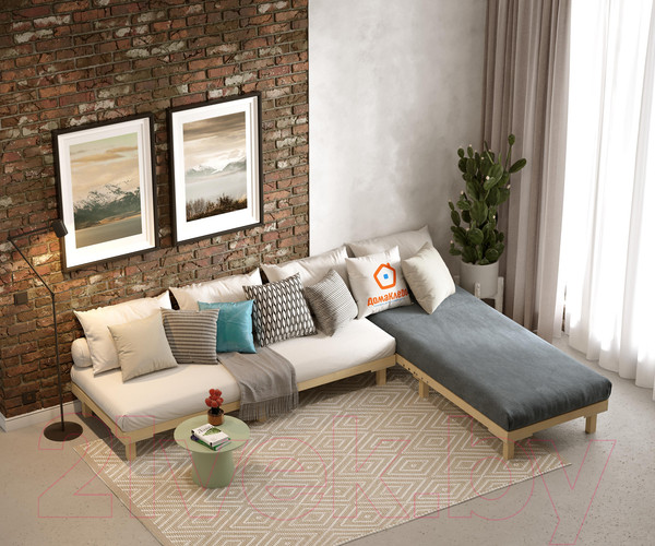 Изображение товара Односпальная кровать Домаклево Канапе 90x200 (береза)