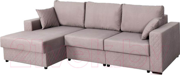 Изображение товара Диван угловой Мебельград Неаполь-2 Стандарт левый (аура темно-бежевый)